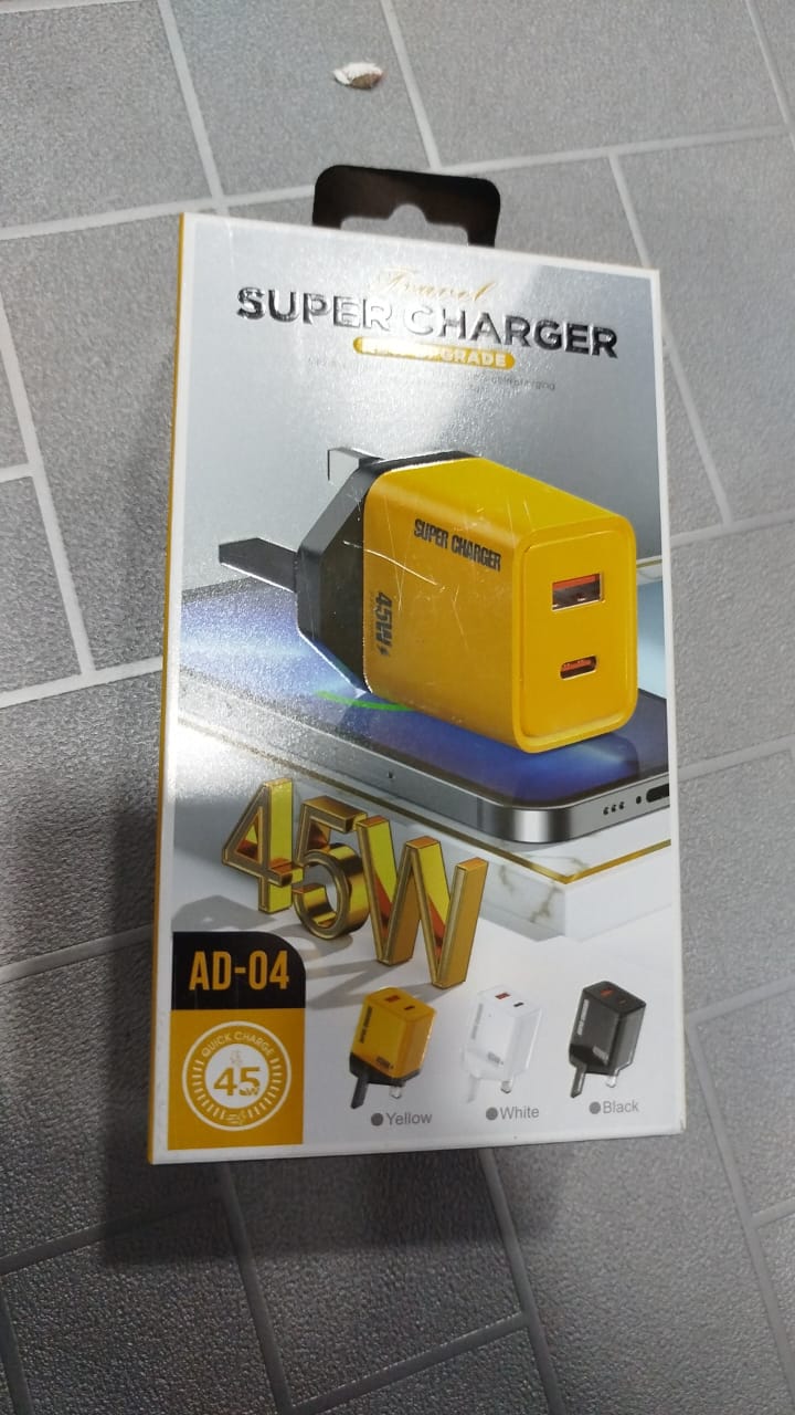 25W MICRO SUPER CHARGER AD04 (YELLOW)