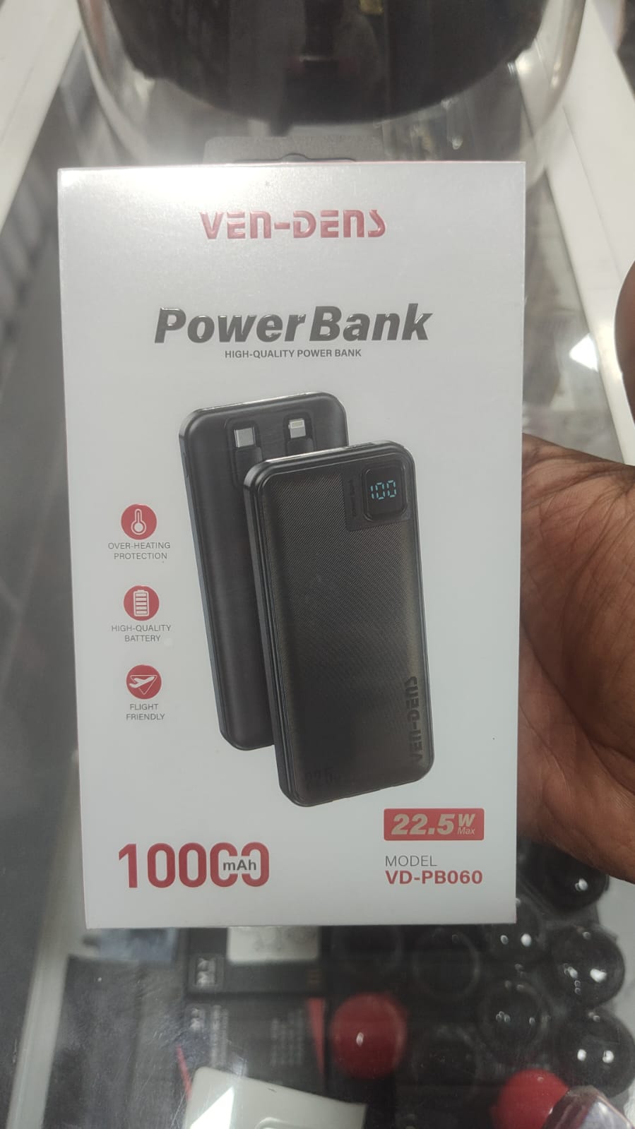 VENDENS 10000MAH POWER BANK VDPB060