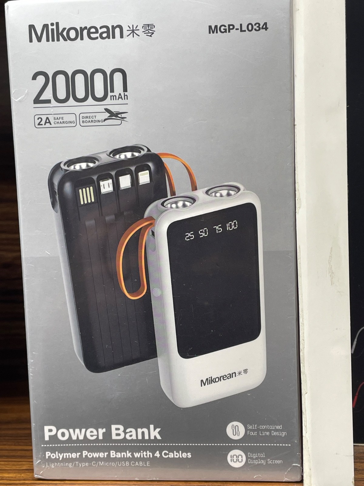 MIKOREAN MGP-L034 20000MAH POWER BANK